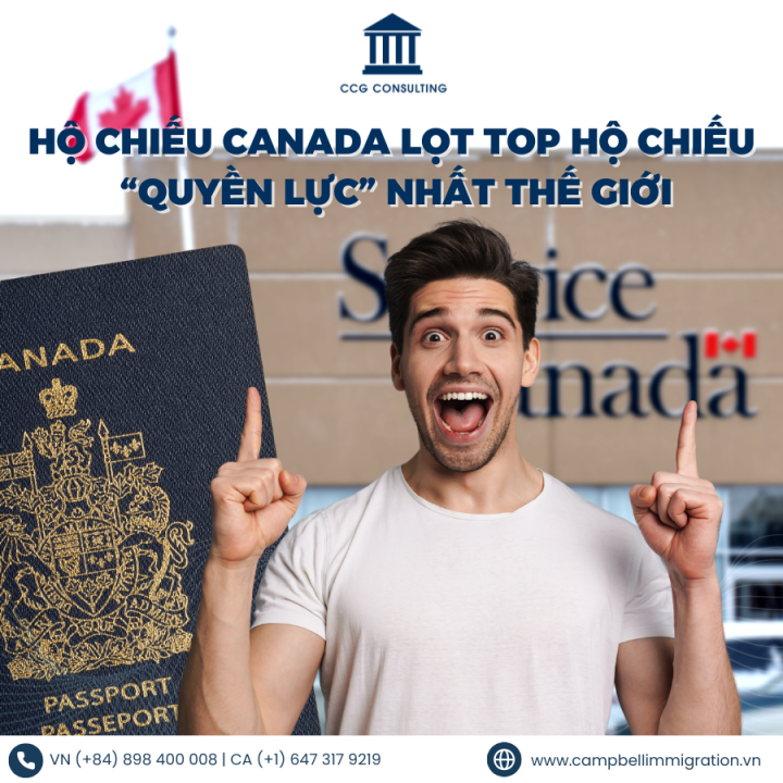 HỘ CHIẾU CANADA LỌT TOP HỘ CHIẾU “QUYỀN LỰC” NHẤT THẾ GIỚI, TRONG KHI HỘ CHIẾU MỸ RỚT HẠNG THẤP NHẤT 20 NĂM QUA