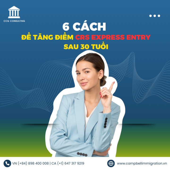 6 CÁCH ĐỂ TĂNG ĐIỂM CRS EXPRESS ENTRY SAU 30 TUỔI