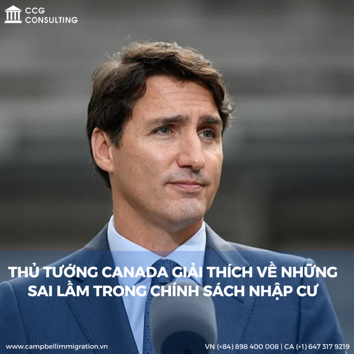 THỦ TƯỚNG CANADA GIẢI THÍCH VỀ NHỮNG SAI LẦM TRONG CHÍNH SÁCH NHẬP CƯ