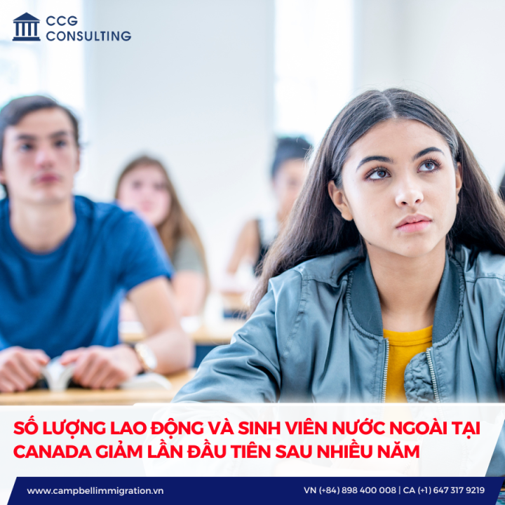 SỐ LƯỢNG LAO ĐỘNG VÀ SINH VIÊN NƯỚC NGOÀI TẠI CANADA GIẢM LẦN ĐẦU TIÊN SAU NHIỀU NĂM