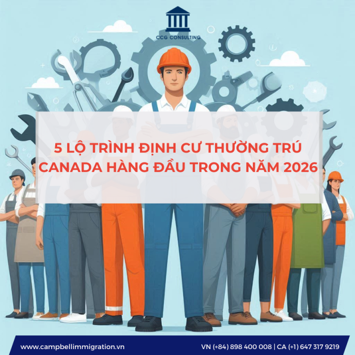 5 LỘ TRÌNH ĐỊNH CƯ THƯỜNG TRÚ CANADA HÀNG ĐẦU TRONG NĂM 2026