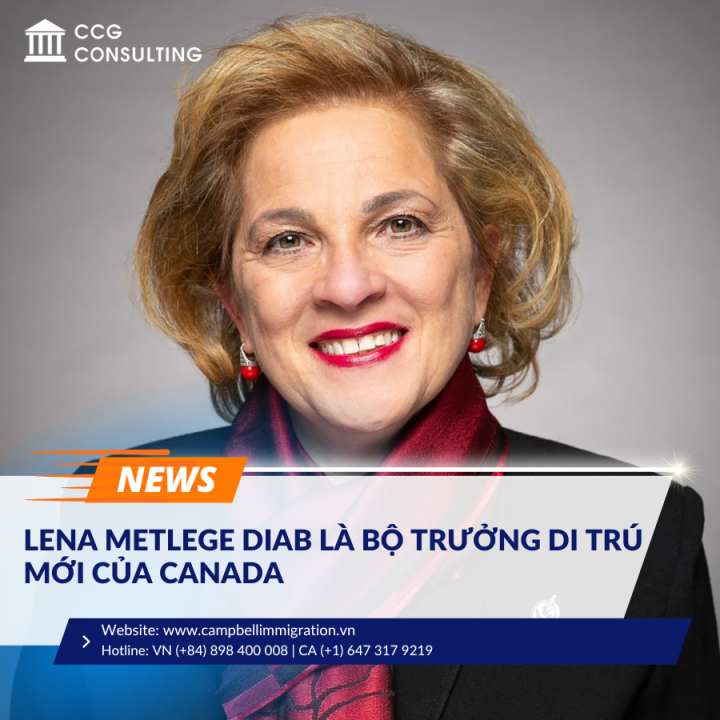 LENA METLEGE DIAB LÀ BỘ TRƯỞNG DI TRÚ MỚI CỦA CANADA