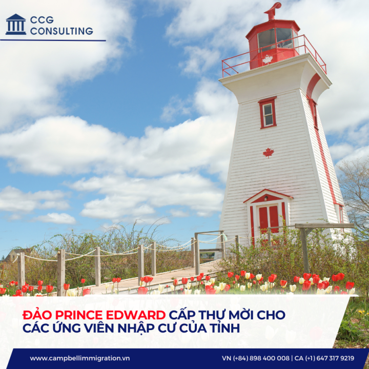 ĐẢO PRINCE EDWARD CẤP THƯ MỜI CHO CÁC ỨNG VIÊN NHẬP CƯ CỦA TỈNH