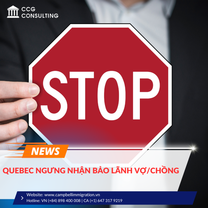 QUEBEC NGƯNG NHẬN BẢO LÃNH VỢ/CHỒNG