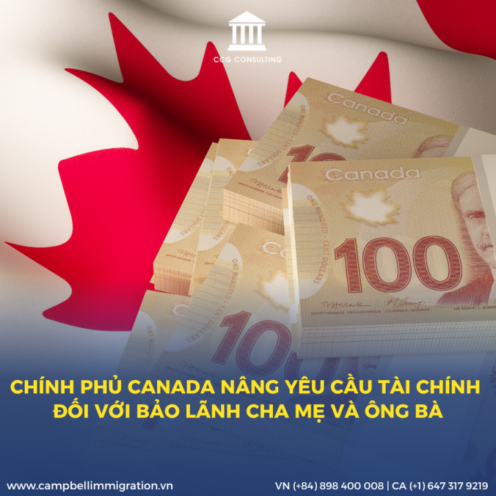 CHÍNH PHỦ CANADA NÂNG YÊU CẦU TÀI CHÍNH ĐỐI VỚI BẢO LÃNH CHA MẸ VÀ ÔNG BÀ