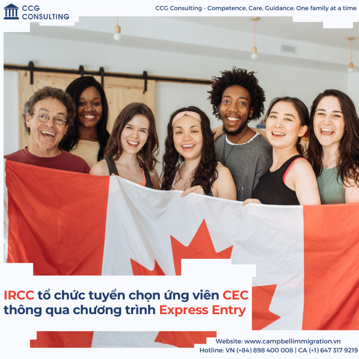IRCC TỔ CHỨC TUYỂN CHỌN ỨNG VIÊN CEC THÔNG QUA CHƯƠNG TRÌNH EXPRESS ENTRY