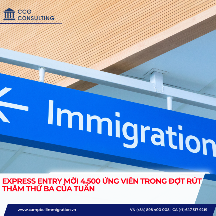 EXPRESS ENTRY MỜI 4.500 ỨNG VIÊN TRONG ĐỢT RÚT THĂM THỨ BA CỦA TUẦN
